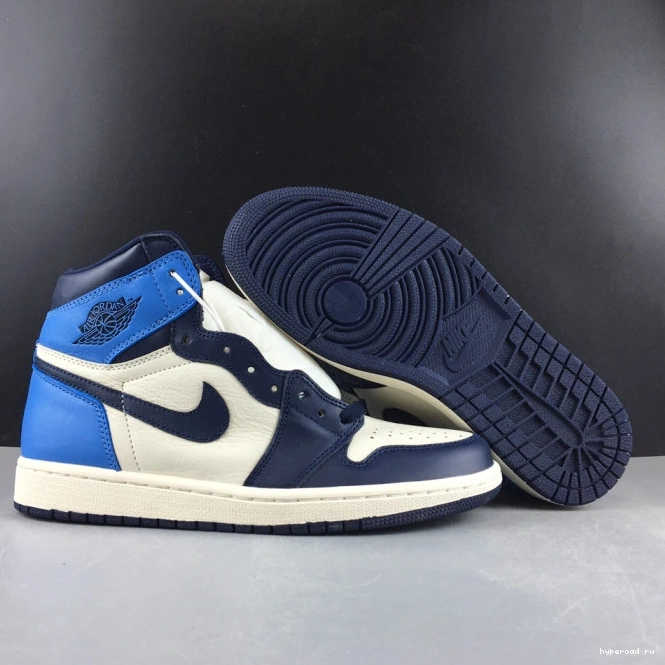 Jordan Obsidian OG 555088-140 Air Retro 1 High 1007